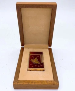 S.T. Accendino Dupont originale oro Maki-e Line 2 farfalla limitato con scatola gusto JP - Foto 1 di 4