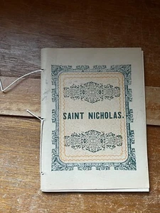 Small Paperback Reproduction of 1849 SAINT NICHOLAS by Clement C. Moore -  6.25 - Picture 1 of 6
