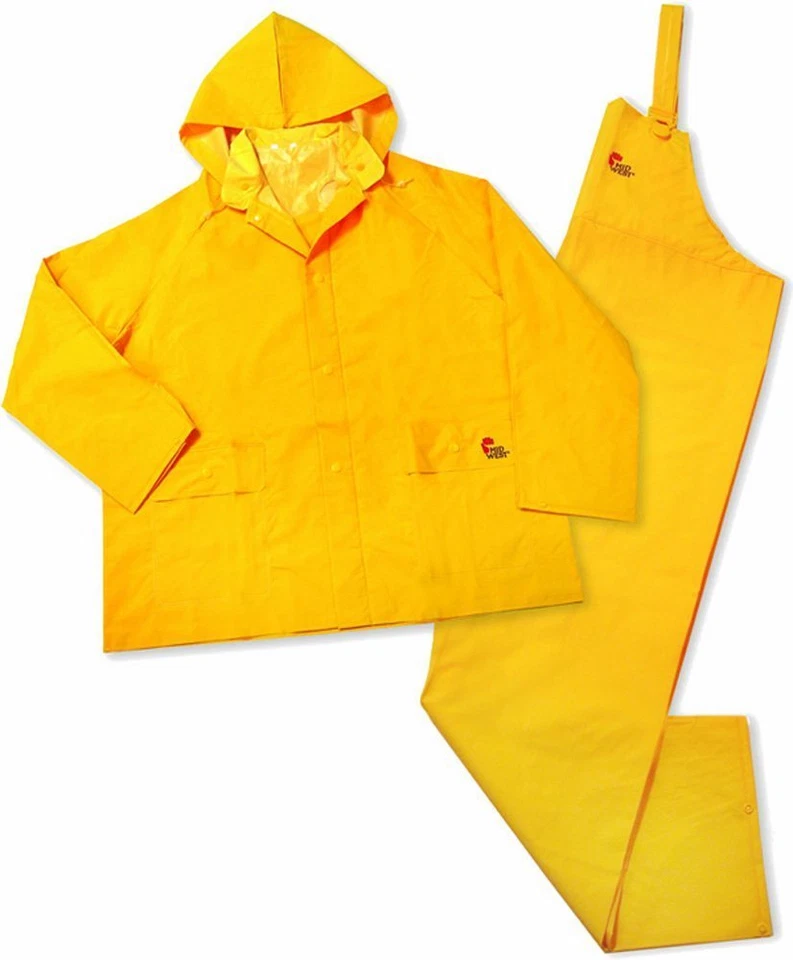 CLC R1012X 3000-2X-00 0.35mm PVC Rainsuit, 3-Piece, Sunburst Yellow - Image 1 of 1
