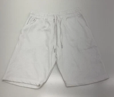 Blank Knights White Heavy Blend Fleece Sweat Short Mens Size XLarge New - Image 1 of 4