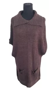 Alberto Makali Brown Knit Sweater Dress Womens Size Large - Picture 1 of 7