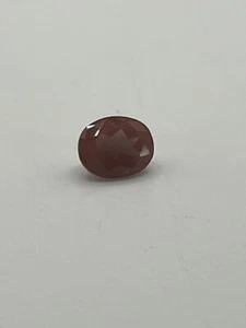 Artesanía de piedras preciosas sueltas de 3 quilates corte facetado ovalado andesino rojo cobre natural - Imagen 1 de 3