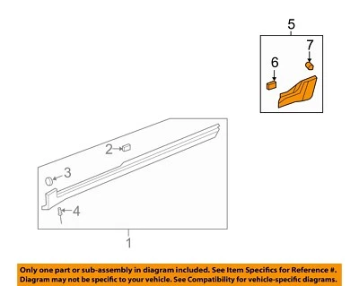 Balancín trasero GM OEM 13-17 Traverse Exterior Mldg 22923509 Foto 1 de 2