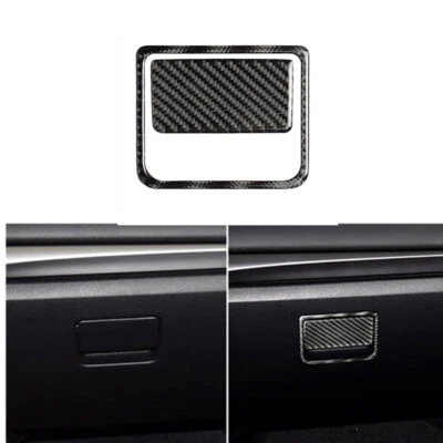 2x For Mazda 3 Axela Carbon Fiber Interior Glove Box Handle Cover Trim 2017-2018 - image 1 of 4