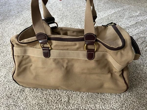 Mulholland Brothers Canvas und Leder Medium Rollen Seesack NEU MIT ETIKETT - Bild 1 von 9