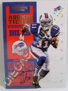 TJ GRAHAM #11 BUFFALO BILLS RC ROOKIE TICKET AUTO PANINI CONTENDERS 2012 RARE - Picture 1 of 1