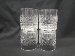 4 antique old fashioned glasses cut crystal  #5294 - Picture 1 of 24