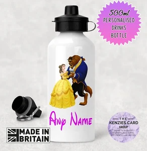 Personalised Disney's Princess Belle Kids Sports Drinks Water Bottle 500ml V2 - Picture 1 of 1