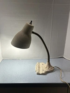 Vintage Industrial Mid-Century Modern, Art Deco Goose Neck Table Desk Lamp - Picture 1 of 11