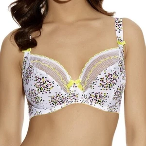 FREYA  AA1711 Ignite Underwire Plunge Balcony Bra 32H US Polka Dot 32FF UK - Picture 1 of 11