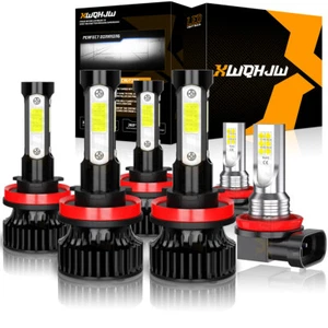 For Nissan Sentra 2013-2020 6X Combo LED Headlight High&Low beam+Fog light Bulbs - Picture 1 of 17