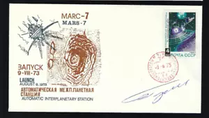 Yuri Glazko cubierta firmada cosmonauta Soyuz 24 - Imagen 1 de 1