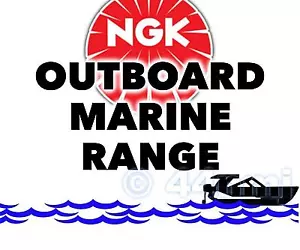 NGK SPARK PLUG For Marine Outboard Engine MERCURY 40hp 2-cyl. 2-Stroke 95-->00 - Picture 1 of 1