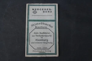 Old Map Hamburg Car Wheel Verkehrskarte Old Vintage Collector - Picture 1 of 12