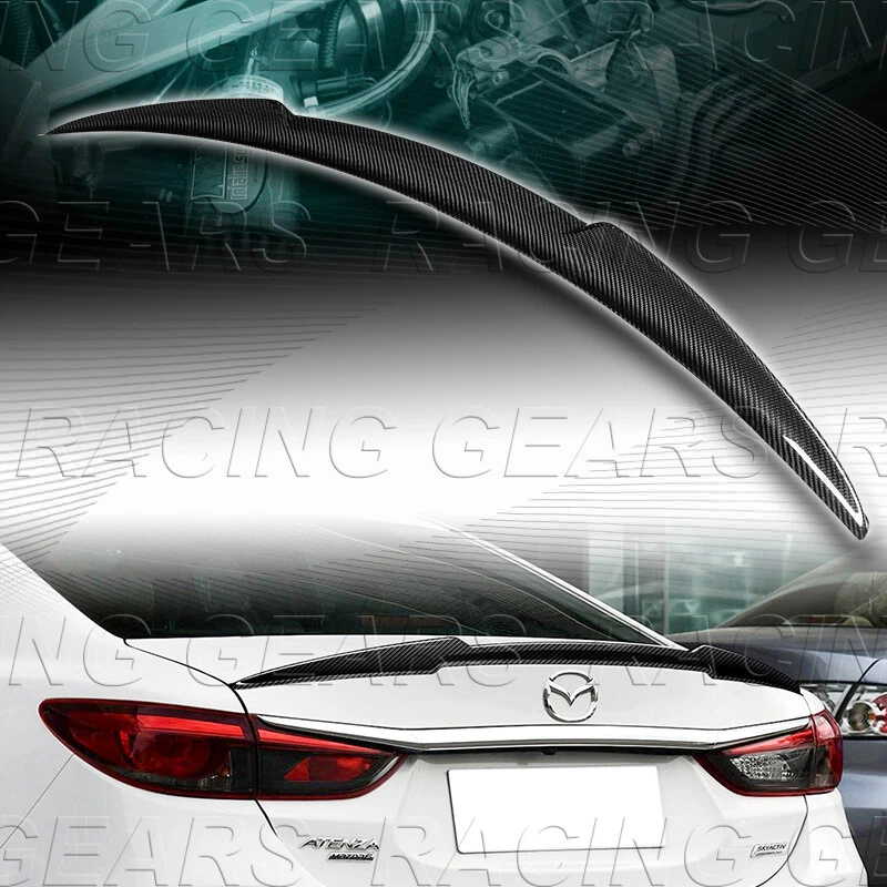 ALERÓN DE MALETERO DE FIBRA DE CARBONO REAL ESTILO M4 AJUSTE 14-17 MAZDA 6 MAZDA6 Foto 1 de 4