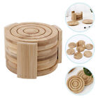  7 Pcs/Set Bambus Lagerregal Tischdekorationen Kork Tischsets