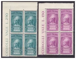 POSTA PNEUMATICA RUOTA 1947 - SERIE QUARTINA ADF NUOVA ** MNH - Foto 1 di 1