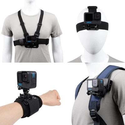 Accessories Set for GoPro Hero 13/12/11/10/9/8/7/6/5/4,New Quick Release Head... - Image 1 of 4