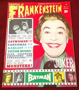 Castle of Frankenstein #8 (1966) FN condition Batman Joker monster magazine - Picture 1 of 7