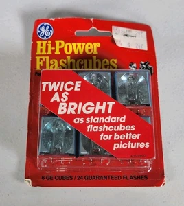 Vintage GE General Electric Flashcubes Flash Cubes 6-Pack Hi-Power NEW Sealed - Picture 1 of 7