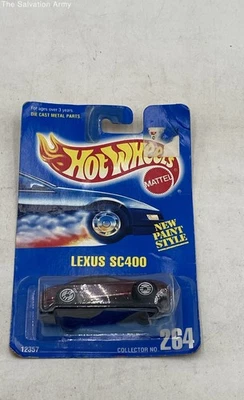 Mattel Hot Wheels Tarjeta Azul #264 Rojo Lexus SC400 Diecast Coche Coleccionable Foto 1 de 4