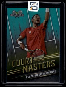 2024 Topps Graphite #CM-FA Felix Auger-Aliassime Court Masters Aqua Ref #038/199 - Bild 1 von 2