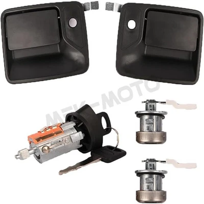 Exterior Door Handle Ignition Lock Cylinder Set for 97-07 Ford F-250 F-350 F-450 - Image 1 of 4