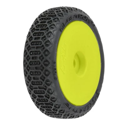 Pro-Line Racing Electron 2.0 F/R Tires Mounted 7mm Yellow 4 for Losi Micro-B - Image 1 of 4