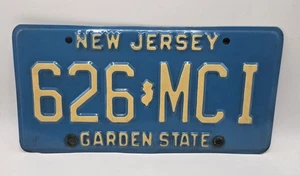 New Jersey - 1979-1985 Auto License Plate - Lic # 626-MCI - Picture 1 of 2