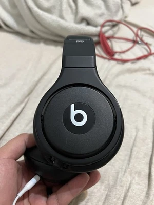 BEATS MONSTER PRO BLACK WIRES HEADPHONES W/ Cable EXCELLENT!! - Image 1 of 4