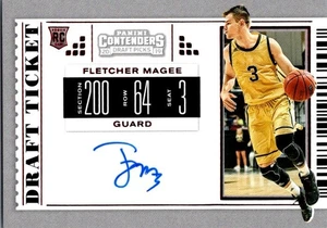 2019 Contenders Draft Picks #150 Fletcher Magee Auto RC Rookie Card Wofford QTY - Picture 1 of 2
