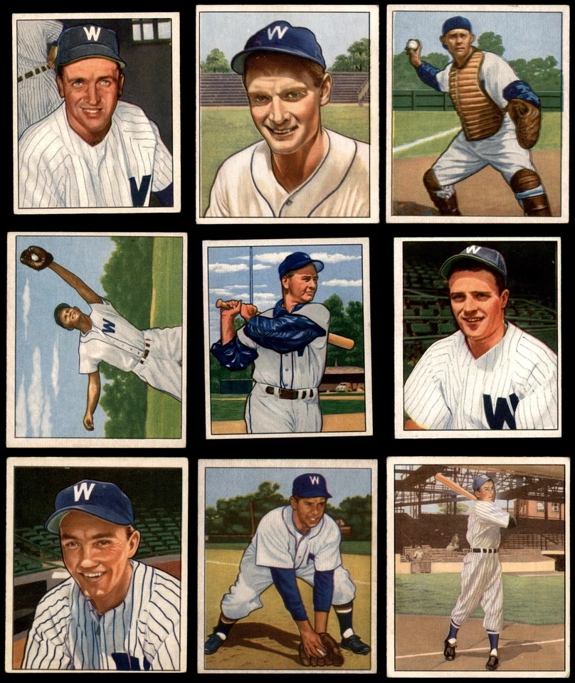 1950 Bowman Washington Senators Near Team Set 5 - EX 3727696 (9 / 14 cards) - Image 1 of 1