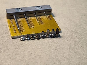 8 Stück NOS Amerikanische Taschenuhr Gewinde Gehäuse Hülsen 3,87mm-3,92mm Durchmesser - Bild 1 von 7