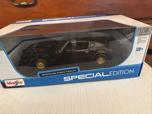 New Maisto Special 1:18 Diecast Model Car - Pontiac Firebird Trans Am, Black - Picture 1 of 7