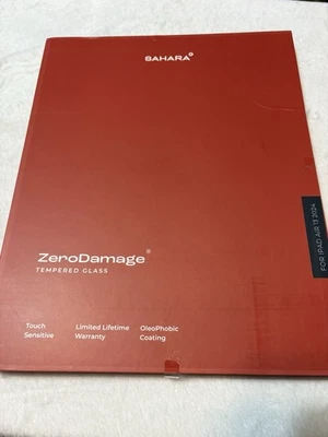 Sahara Zero Damage Tempered Glass Screen Protector iPad Air 13 M2 2024 New - Image 1 of 4
