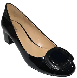 Michael Kors Pauline Womens Size 6 M Patent Leather Heels Closed Toe Dress Shoes - Picture 1 of 13