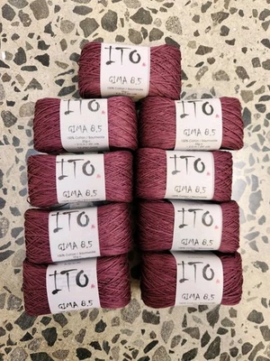 Ito Cotton Gima 8.5 Bundle 9x Skeins Violet Brand New Ex Shop Stock - Image 1 of 4
