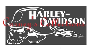 5.5"x10" Plastic Stencil - Motorcycle (SY234) - Picture 1 of 4