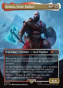 1x - Kratos, Stoic Father - Borderless #2213 - Secret Lair: Playstation MTG - Picture 1 of 1