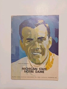 Nov 20 1965 Notre Dame vs Michigan St Football Program Notre Dame Stadium - Picture 1 of 2