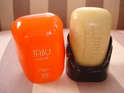 Jabón TABU Dana Paris vintage 3,5 oz. Estuche Naranja - NUNCA USADO Foto 1 de 4