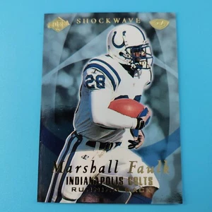 1999 Collector's Edge a #SW6 Marshall Faulk Colts FOIL SHOCKWAVE - Picture 1 of 2