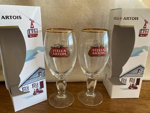 2 x Stella Artois Half Pint Chalice Glasses - Picture 1 of 5