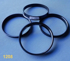 4x Zentrierringe 70,0 mm 67,1 mm schwarz für Alufelgen 1208 - Picture 1 of 2