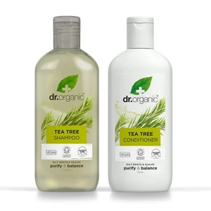 Dr Organic Tea Tree Shampoo & Conditioner SAVE 20% - Picture 1 of 3