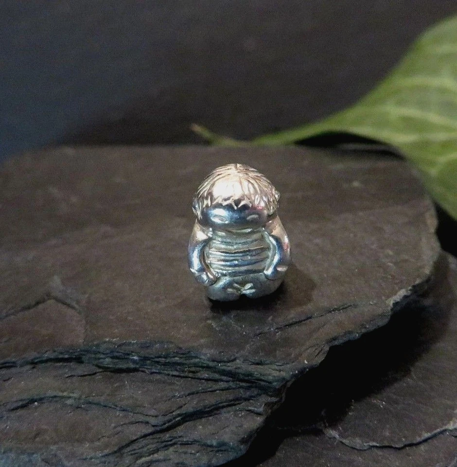 Original Pandora 925 Silber Ale Anhänger Charm Männchen Bub Figur Fröhlich Marke - Bild 1 von 1