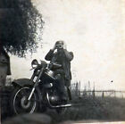 1958 Leipzig Klar Schiif auf dem Motorrad Motorbike Foto