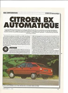 Essai Article Press Reportage Year 1984 Citroen Bx Automatic 10 Pages - Picture 1 of 1