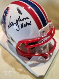 Warren Moon signed mini helmet JSA with Auto Autograph Speed - Picture 1 of 3