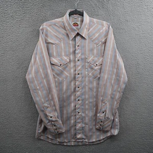 Vintage Miller Shirt Mens 16/35 Western Wear Pearl Snap Long Sleeve - Picture 1 of 12